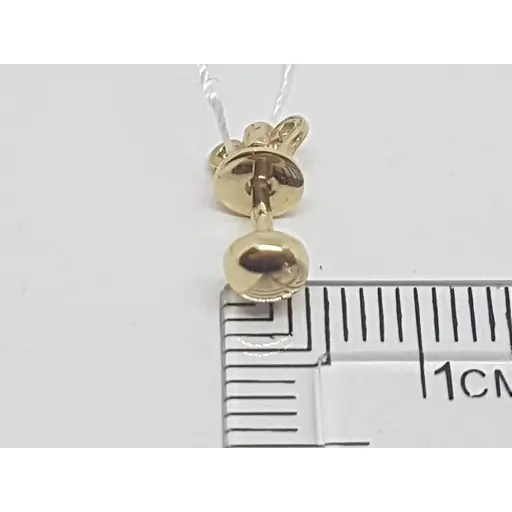 Золоті сережки-пуссети Імперія золота. СП105ЛИ - фото 3