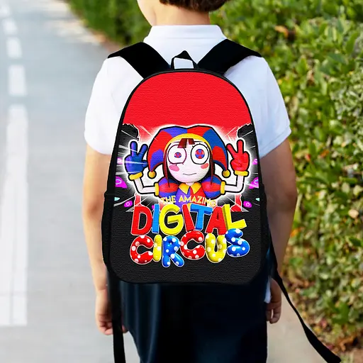 Рюкзак детский Цифровой Цирк "Amazing Digital Circus" 34х27 см, ранец городской для мальчика (00466)
