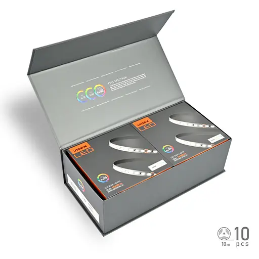 Світлодіодна стрічка Videx DC12V 120W 10M 6000K Ra98 IP20 (VL-LST28144-12126-B10) - фото 6