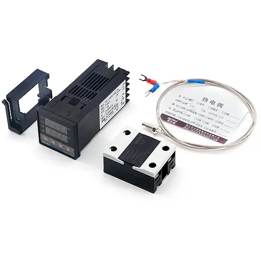 Контроллер температуры + твердотельное реле REX-C100FK07-V*AN+BRM-25DA+M6