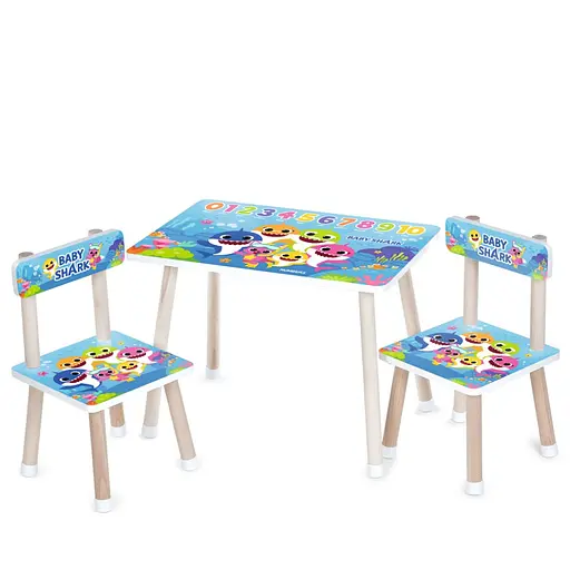 Дитячий столик M 501-20 стільниця 60 х 40 см, 2 стільчики