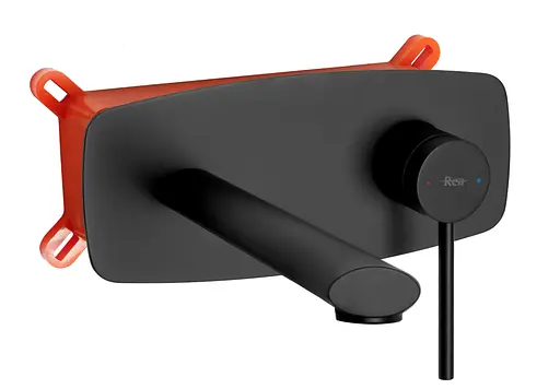 Смеситель для умывальника Rea Oval + Box скрытого монтажа black REA-B8860 Черный матовый - фото 1