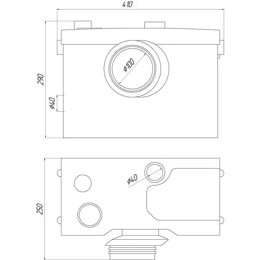Канализационная установка VOLKS pumpe WC600D (8902) - фото 5