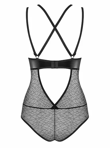 Боді Obsessive 859-TED-1 L/XL чорний - фото 7