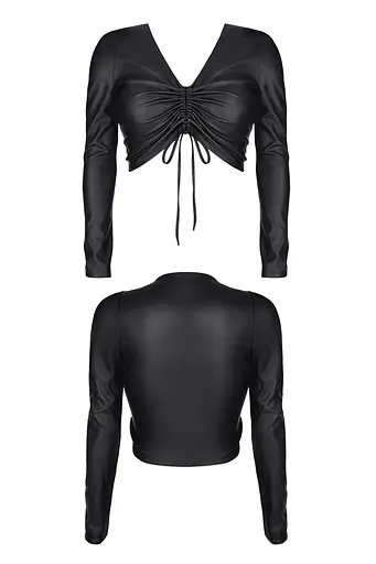 Топ с длинными рукавами Demoniq ADRIANA001 M (черный) - фото 6