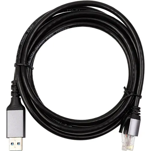 Кабель PowerPlant CAT6 UTP, USB3.0 Type-A – RJ45 2 м