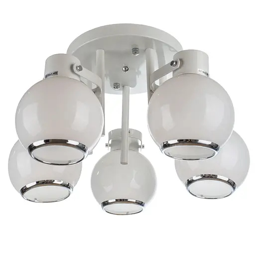 Люстра стельова Brille E27 60W WH (LK-564C/5)