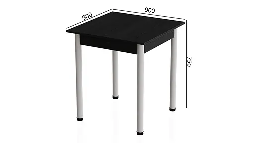 Стіл кухонний Ferrum-decor Агата 75x90x90 Білий ДСП Сосна Кембра 16мм (FRD-105682) - фото 3