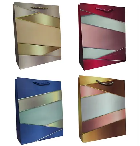 Подарунковий пакет "Абстракція" 31х42х12см, набір з 4-х штук bl2501-4