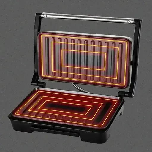 Электрический контактный гриль HelferHoff MS 240 для кухни 1000 Вт. - фото 5