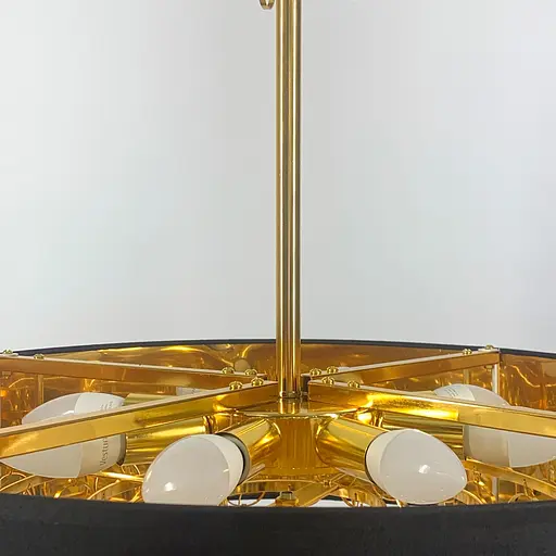 Люстра із серії Curtis в чорному кольорі Line.F Діаметр 60см - фото 2