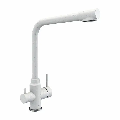 Смеситель для кухни под осмос Platinum KT 8201 (8626) белый в точку Белый - фото 1