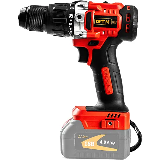 Дрель-шуруповерт акум. DSI18/80BL с ударом, 18В, 80Нм, 2шв, КАРКАС (без АКБ и ЗУ)