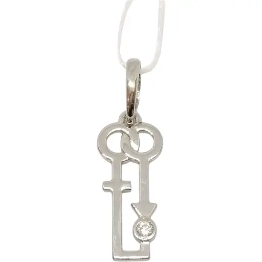 Серебряная подвеска Aurora с фианитом. 89037Б