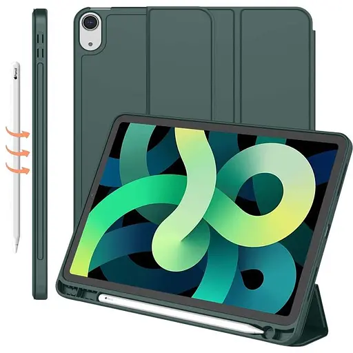 Чохол-книжка CDK Еко-шкіра силікон Smart Case cлот стилус для Apple iPad Air 10.9" 4gen 2020 (015026) green