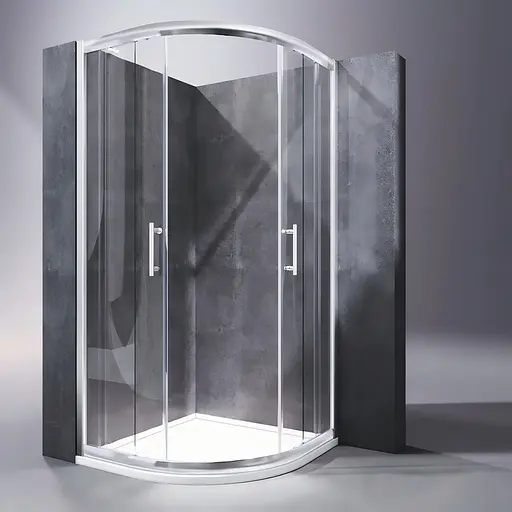 Душевая кабина без поддона Koer SR SC04-100x100x195-TR -01 прозрачное стекло Easy Clean 5 мм, хром KR5361, Универсальная, прозрачная, хром - фото 2