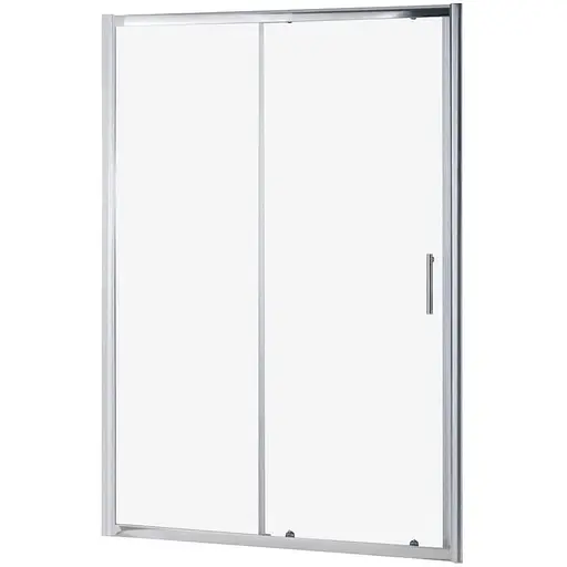 Душевые двери RJ 120RZ080, универсальные, прозрачный, хром - фото 1
