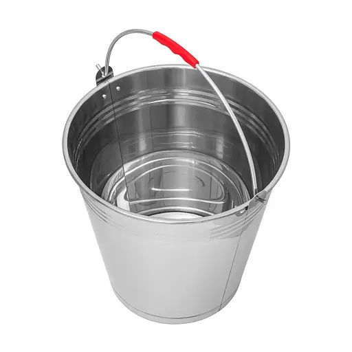 Відро з нержавіючої сталі (нержавійка) господарське без кришки 8 л 88178 - фото 2
