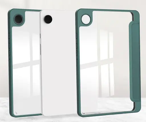 Чохол TPUCristal SlimTPU Spen holder Samsung Galaxy Tab A9 8.7 X110 X115 Темно-зелений - фото 3