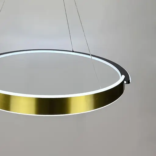 Подвесная люстра в латунно-черном корпусе кольца Ø 60 см Ст. MJ303-600 AB | Line F - фото 2