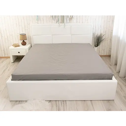 Простирадло Руно на резинці Dark Grey бязь 90х200 см (503.114У_Dark Grey) - фото 1