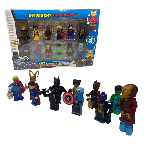 Набор игровых фигурок Мстители 12 шт. с оружием (25-161) - фото 3