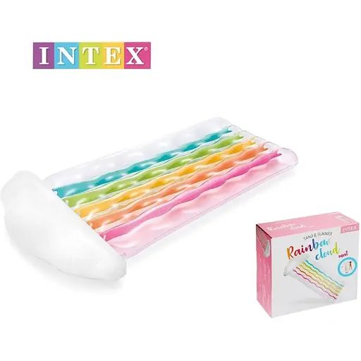 Надувний матрац Intex 56804 "Райдуга". Розміром 180x86см - фото 2