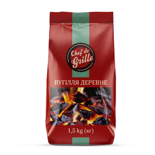 Уголь древесный Chef de Grille 1.5 кг
