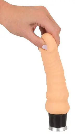 Реалистичный вибратор Nature Skin Real Vibe 18 см телесный - фото 7
