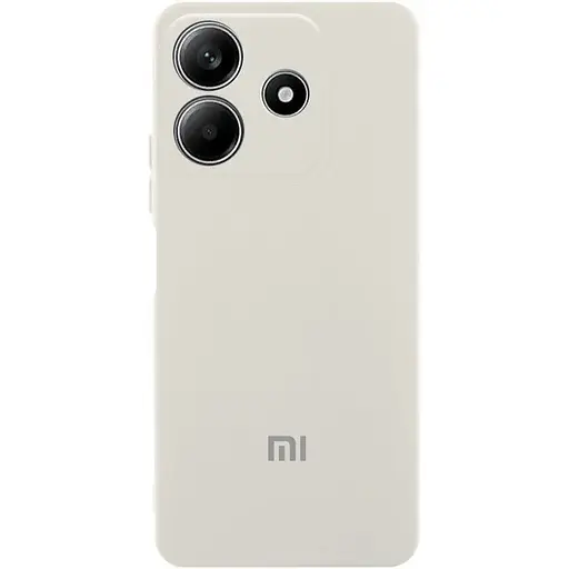 Чехол Lakshmi Silicone Cover Full Camera (AA) with logo для Xiaomi Redmi Note 14 5G Белый / White