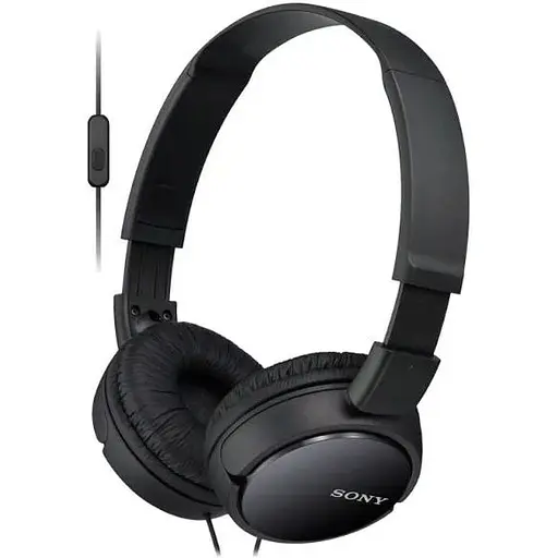 Навушники з мікрофоном Sony MDR-ZX110AP Black (MDRZX110APB) - фото 1