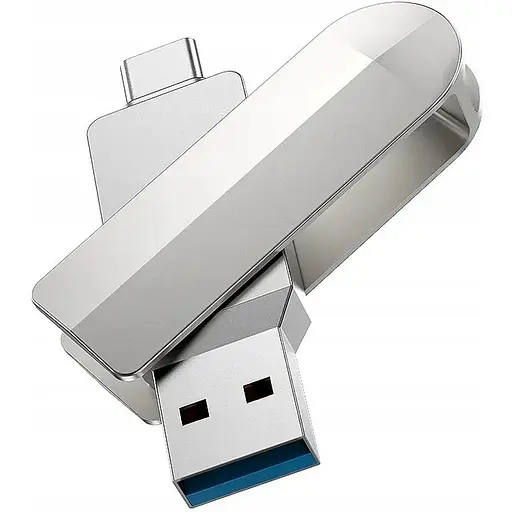 Двойной флеш - накопитель 2 интерфейса Hoco UD10 64GB USB 3.2 + Type-C - фото 1