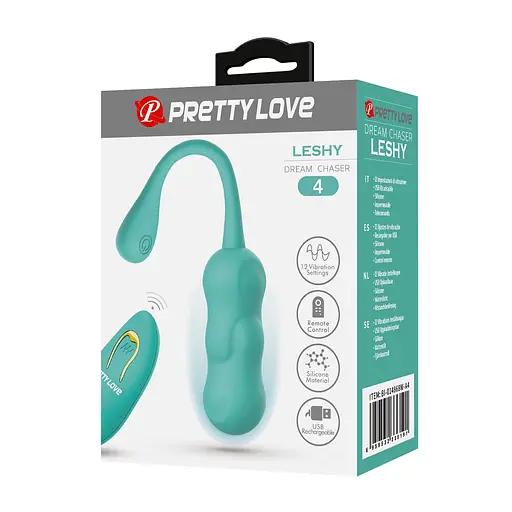 Віброяйце Pretty Love Leshy 18.6 см блакитний - фото 4