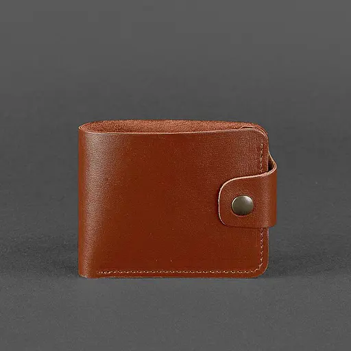 Шкіряне портмоне 4.3 світло-коричневе - фото 6