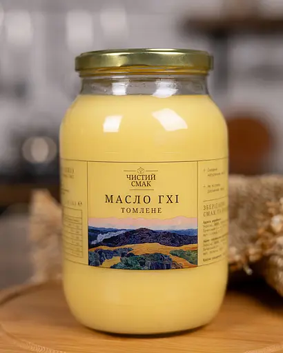 Топлене масло Гхі (з фермерського вершкового масла) Чистий Смак 1 л - фото 2