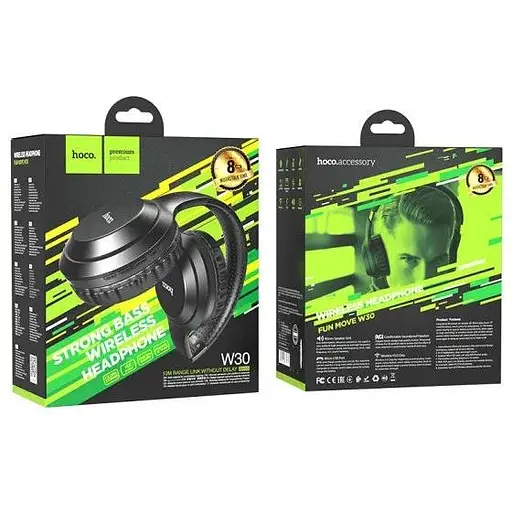 Беспроводные наушники Hoco W30 Fun Move Wireless Headphones 8 часов - фото 7