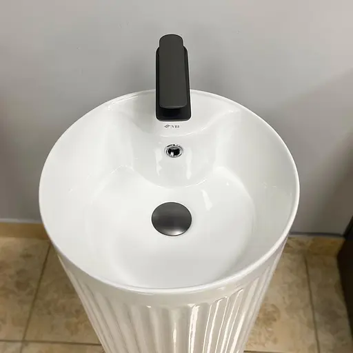 Умивальник підлоговий VBI Vinici white VBI-019015, Білий - фото 3