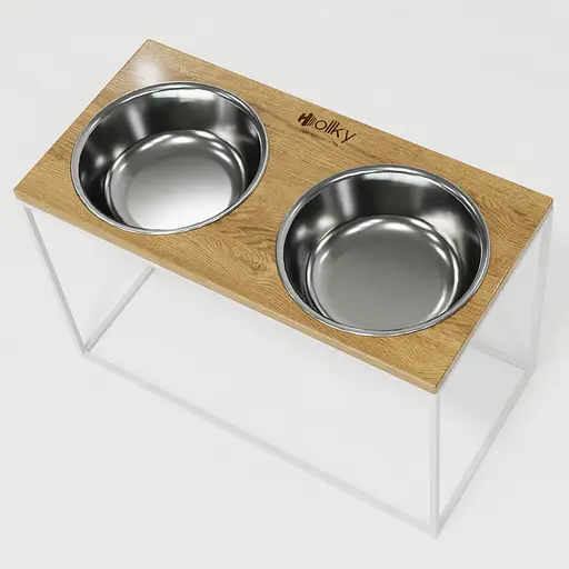 Hollky Base XXL40 — миски на подставке для очень больших собак (2 × 2,8 л) - фото 7