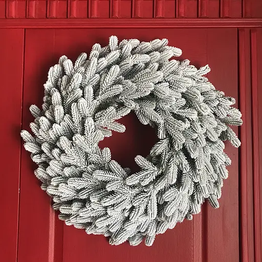 Вінок хвойний різдвяний Hvoya Traditional литий засніжений 60 см