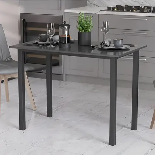 Стол универсальный Knap Ferrum-decor 750x1400x700 Черный металл ДСП Сосна Кембра 16 мм (FRD-106385)