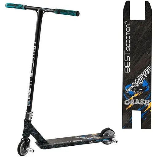 Самокат трюковой 37890 Best Scooter CRASH HIC-система,