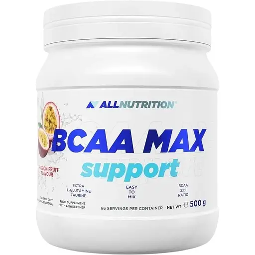 Амінокислота BCAA AllNutrition BCAA Max Support, 500 грам - Маракуя