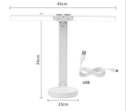 Настільна лампа Digad 1960 сенсорна + 2х18650 + USB + 3 режими (плавне регулювання) - фото 2