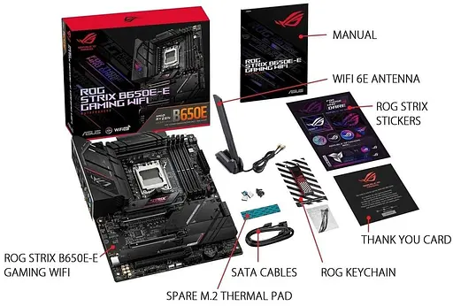 Материнская плата ASUS ROG STRIX B650E-E GAMING WIFI (ROG STRIX B650E-E GAMING WIFI) (Socket AM5, AMD B650, ATX) - фото 9