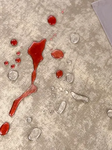 Водовідштовхувальна скатертина Мармур капучіно 380х140 см (+ 8 серветок 30х40 см) - фото 7