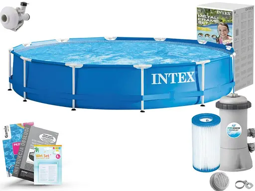 Большой бассейн Intex с насосом и фильтром 366x76 Garden Frame - фото 2