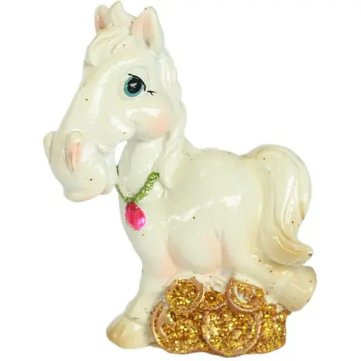 Сувенір Horse 7 см білий в ящ. 2 види (520361)