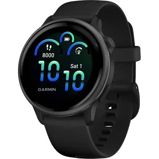 Смарт-годинник Garmin Vivoactive 6 Slate with Black Band (010-02985-00/40)
