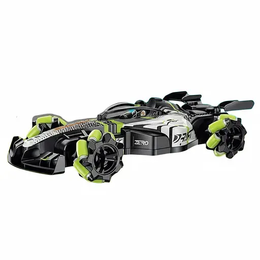 Радиоуправляемая дрифт-машина GS 021 A-01, 4WD, акум. 3.7V, 2.4GHz, 360°, парогенератор, роликовые колеса, Зеленая