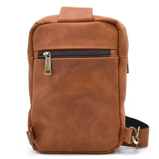 Шкіряна сумка-слінг Tarwa 27.5х18х4 см sum0025563 - фото 8